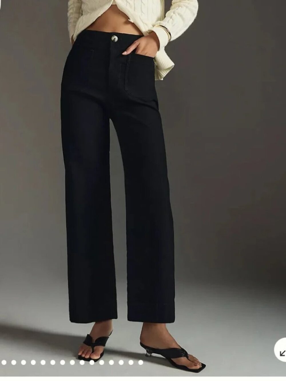 Maeve by Anthoropologie The Colette High-Rise Wide-Leg Pants Women's  Size 33